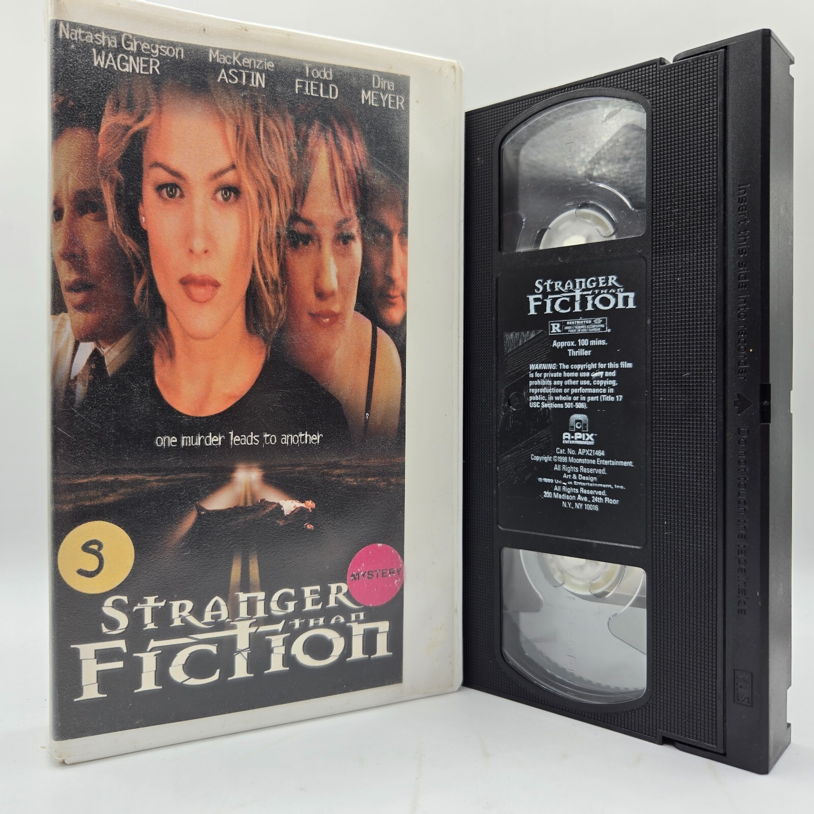 Stranger Fiction VHS Movie Tape Natasha Greyson Wagner / Todd Field Clamshell