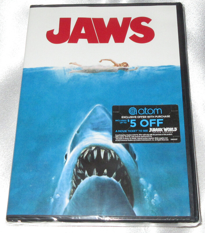 Jaws (1975) on DVD (New) Steven Spielberg’s Shark Horror Classic!