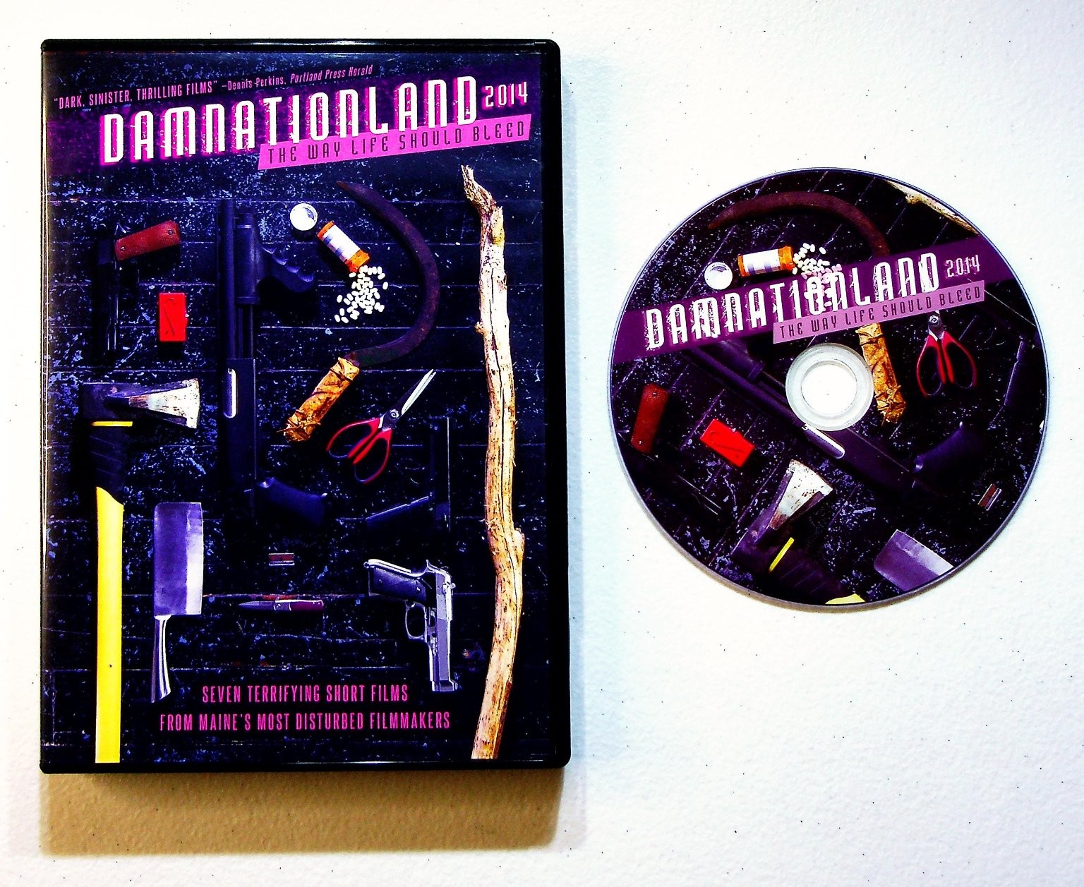 DAMNATIONLAND 2014 DVD Seven Terrifying Short Films Horror Thriller Comedy