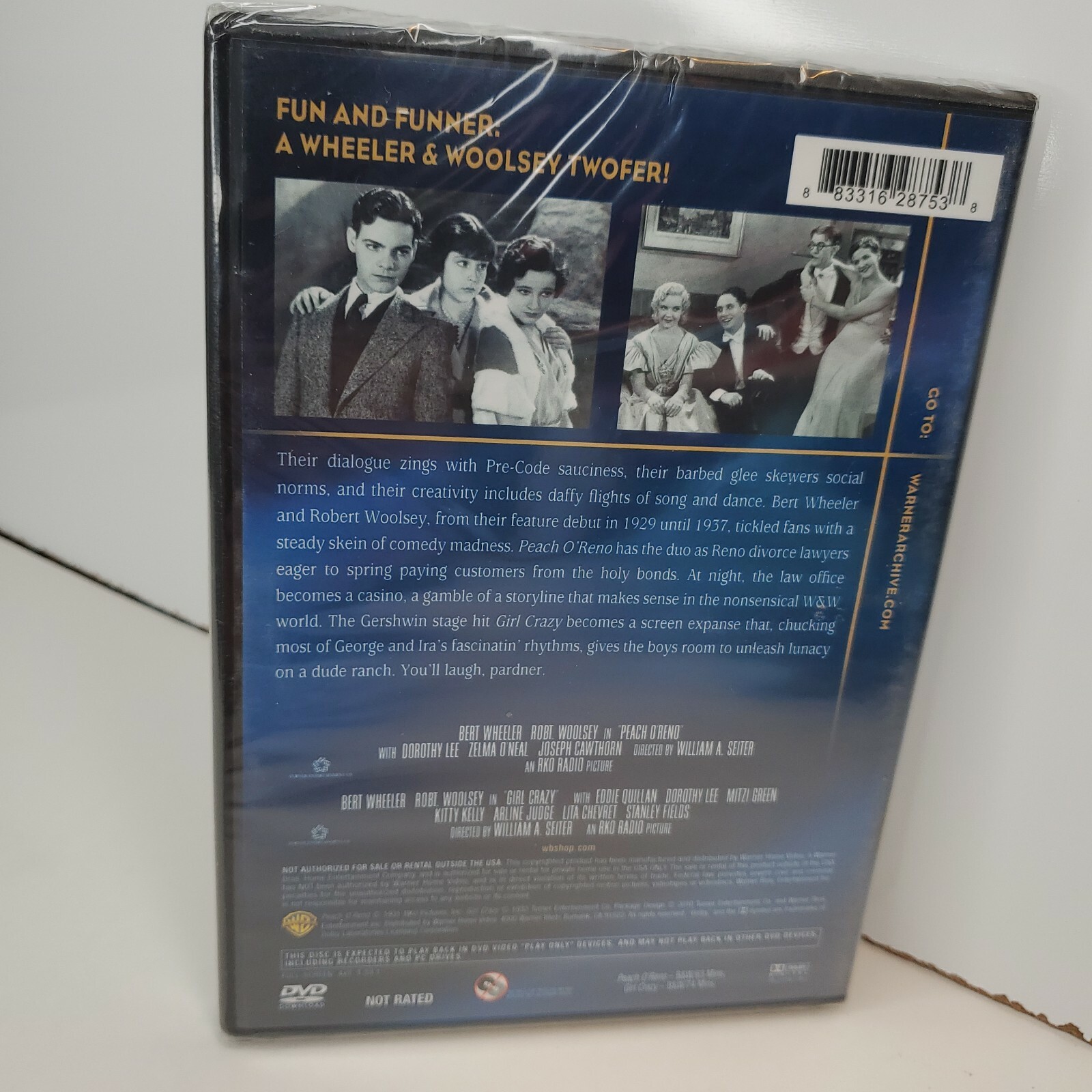 Wheeler & Woolsey Double Feature PEACH O’RENO-1931 & “GIRL CRAZY”-1932-RARE