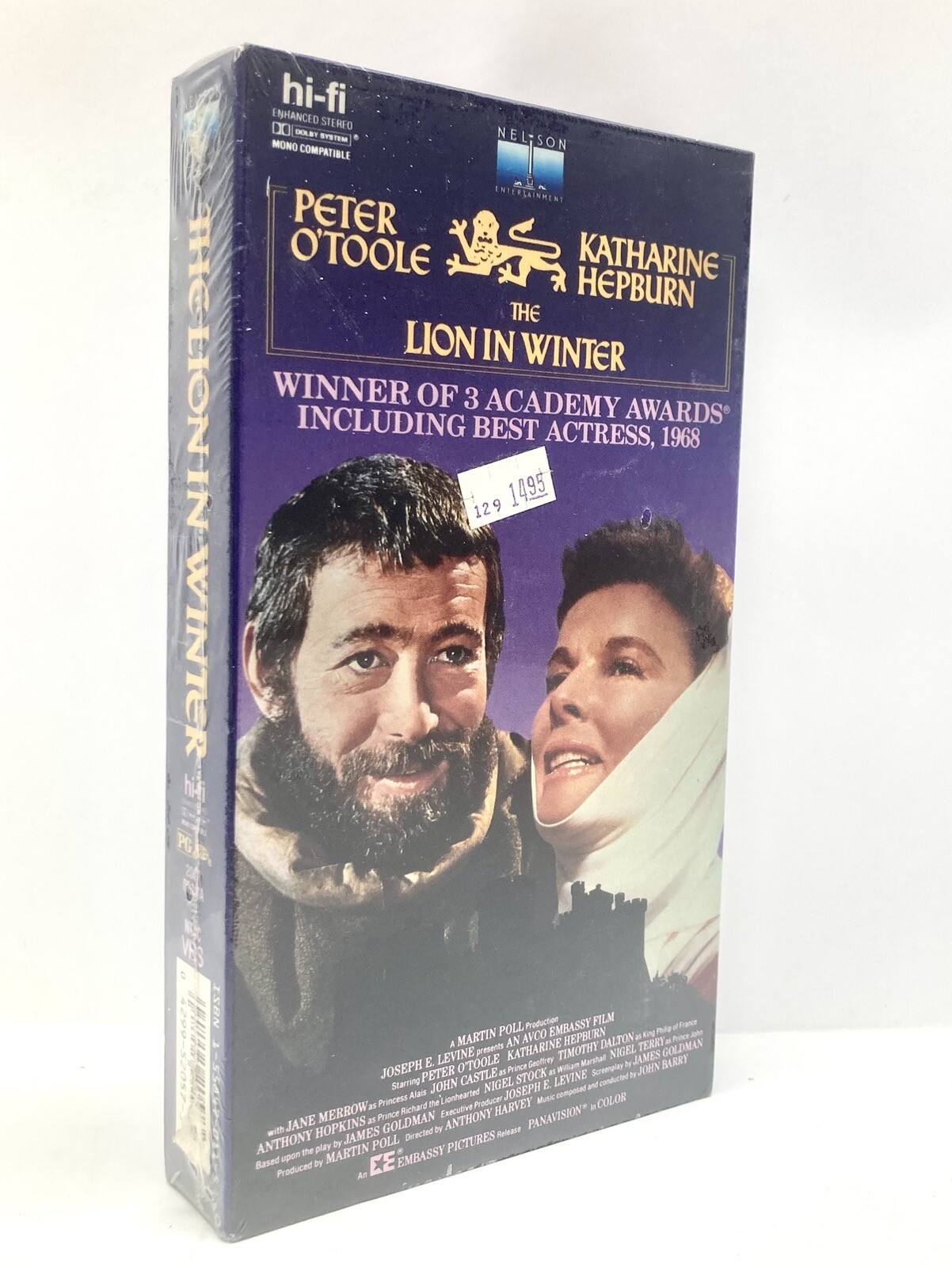 The Lion in Winter (1968) VHS, Peter O’Toole & Katherine Hepburn – NEW SEALED!!!