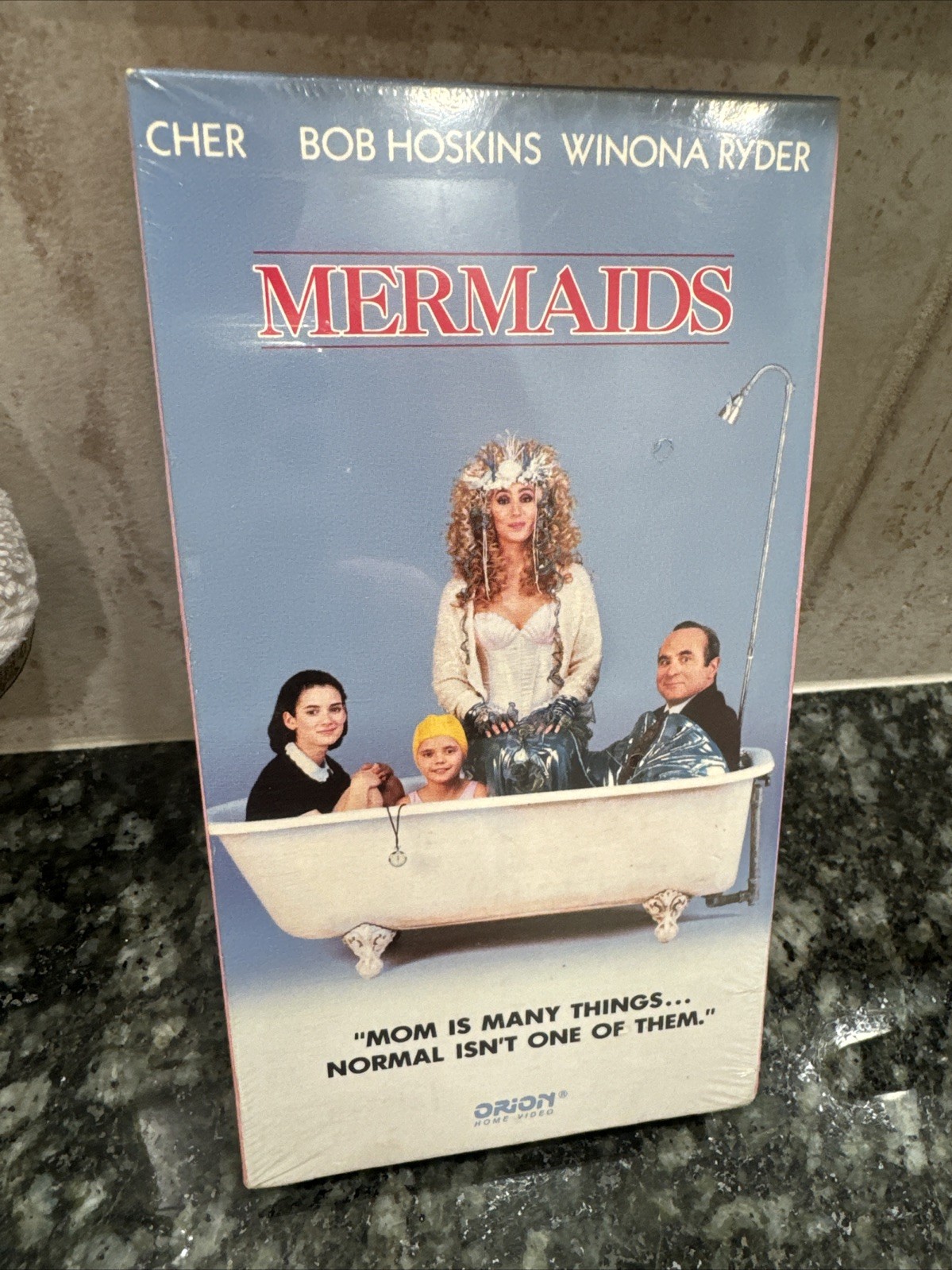 1990 Mermaids VHS ~ Factory Sealed ~ Watermarks ~ Cher Winona Ryder Bob Hoskins