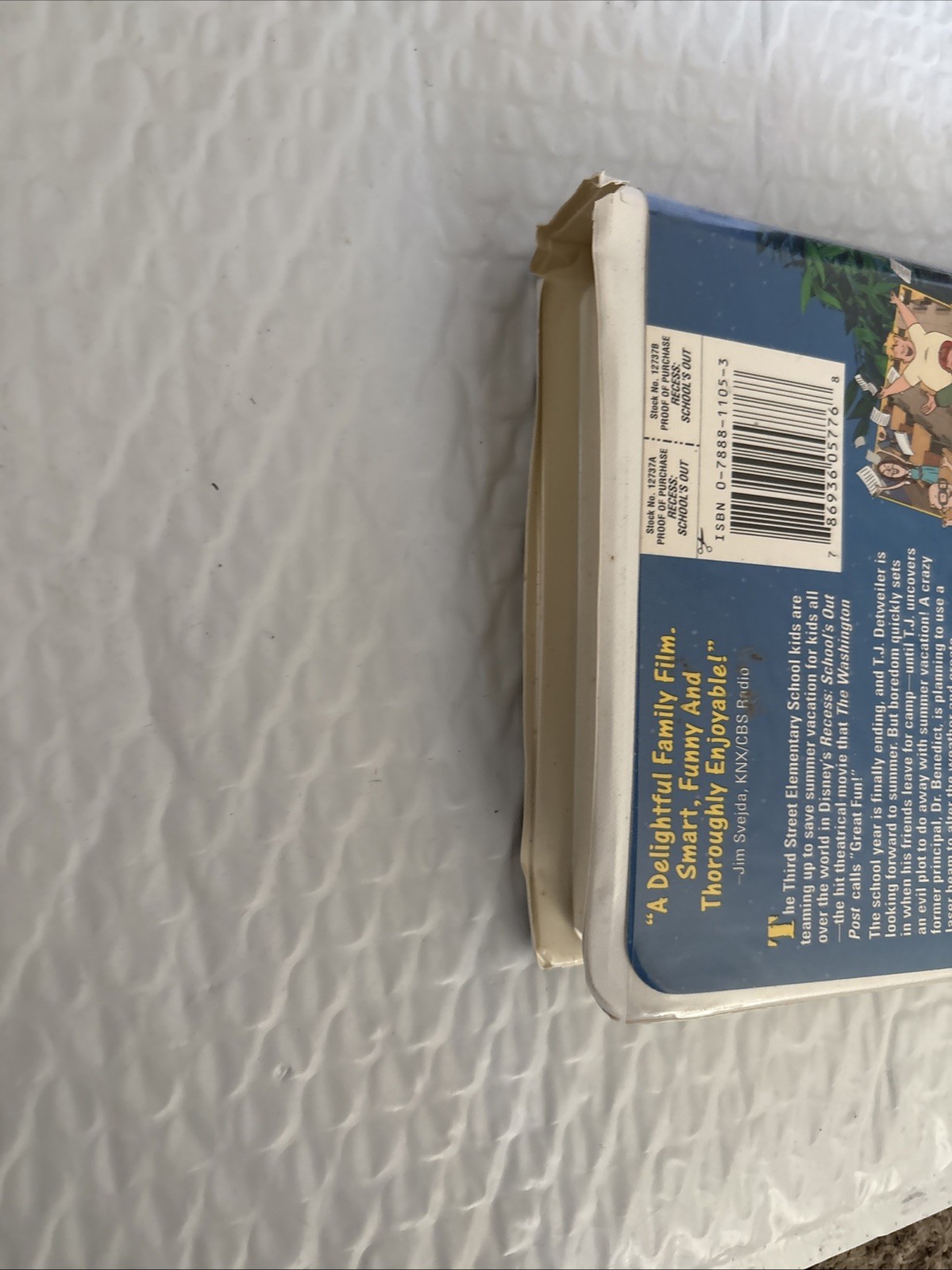 Recess: School’s Out VHS Disney Video Tape Kids Family Cartoon Movie Clamshell –