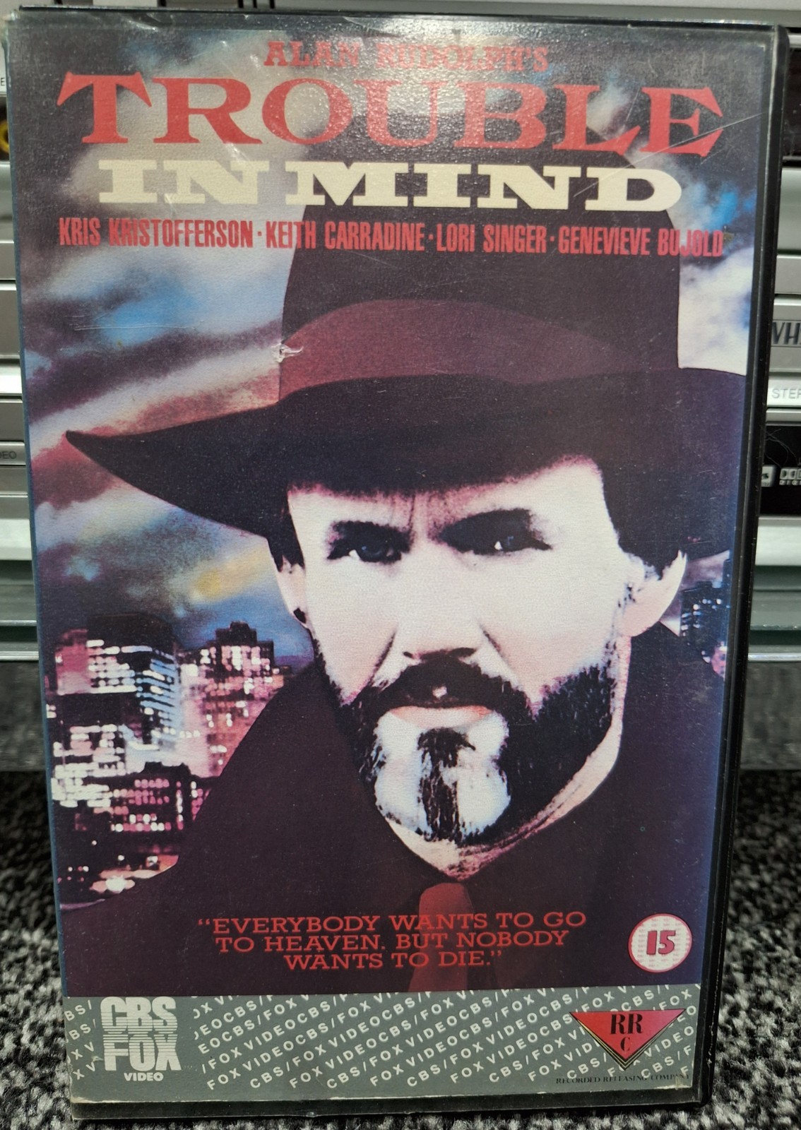 Trouble in Mind (1985) CBS Fox VHS Big Box Ex-Rental Neo-Noir Cult Sci-Fi Crime*
