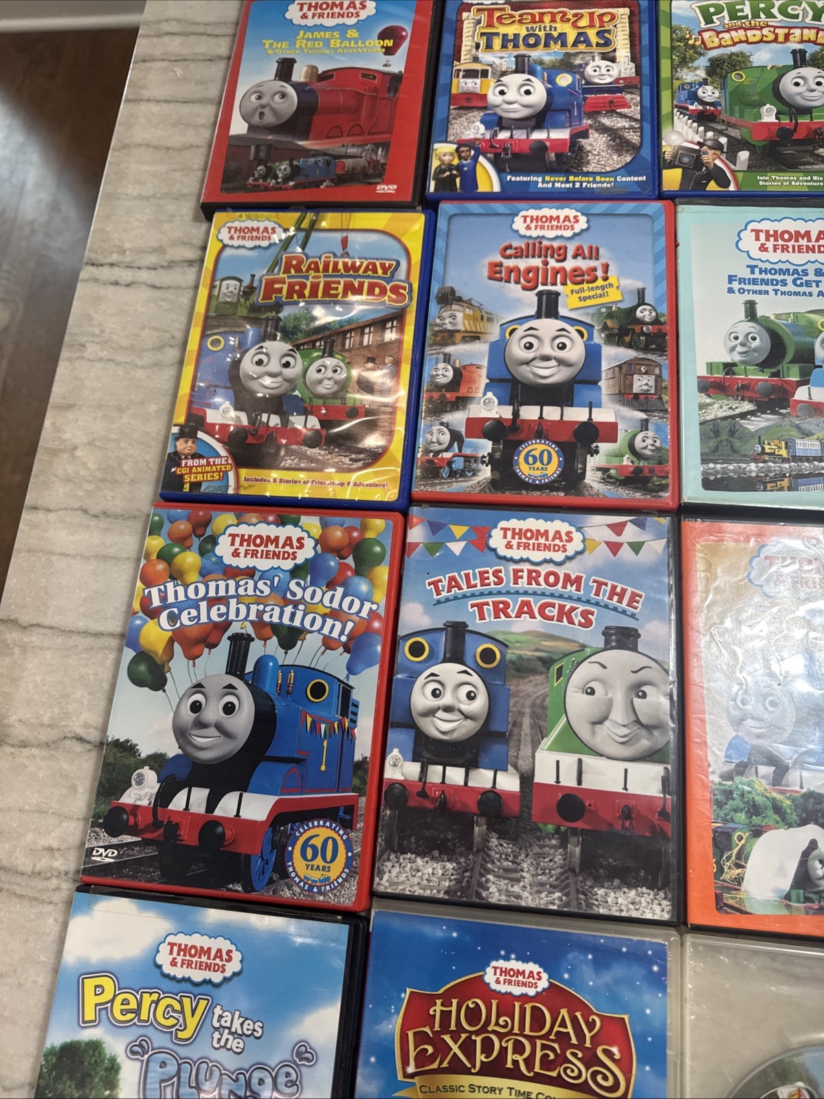 Thomas The Train & Friends DVD Lot of 31 Christmas Halloween Movies Preschool