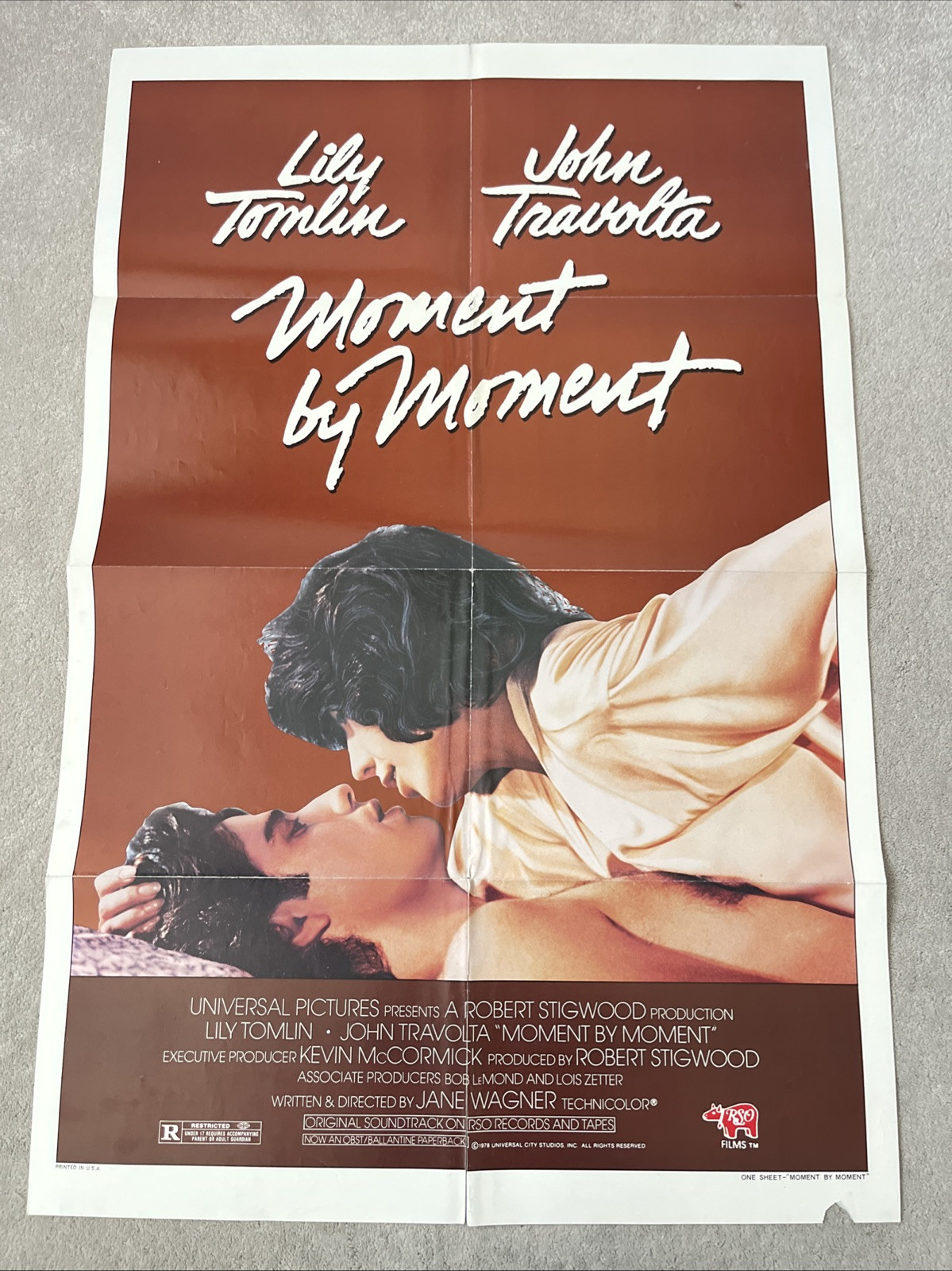 Moment By Moment (1978) Original US One Sheet Movie Poster