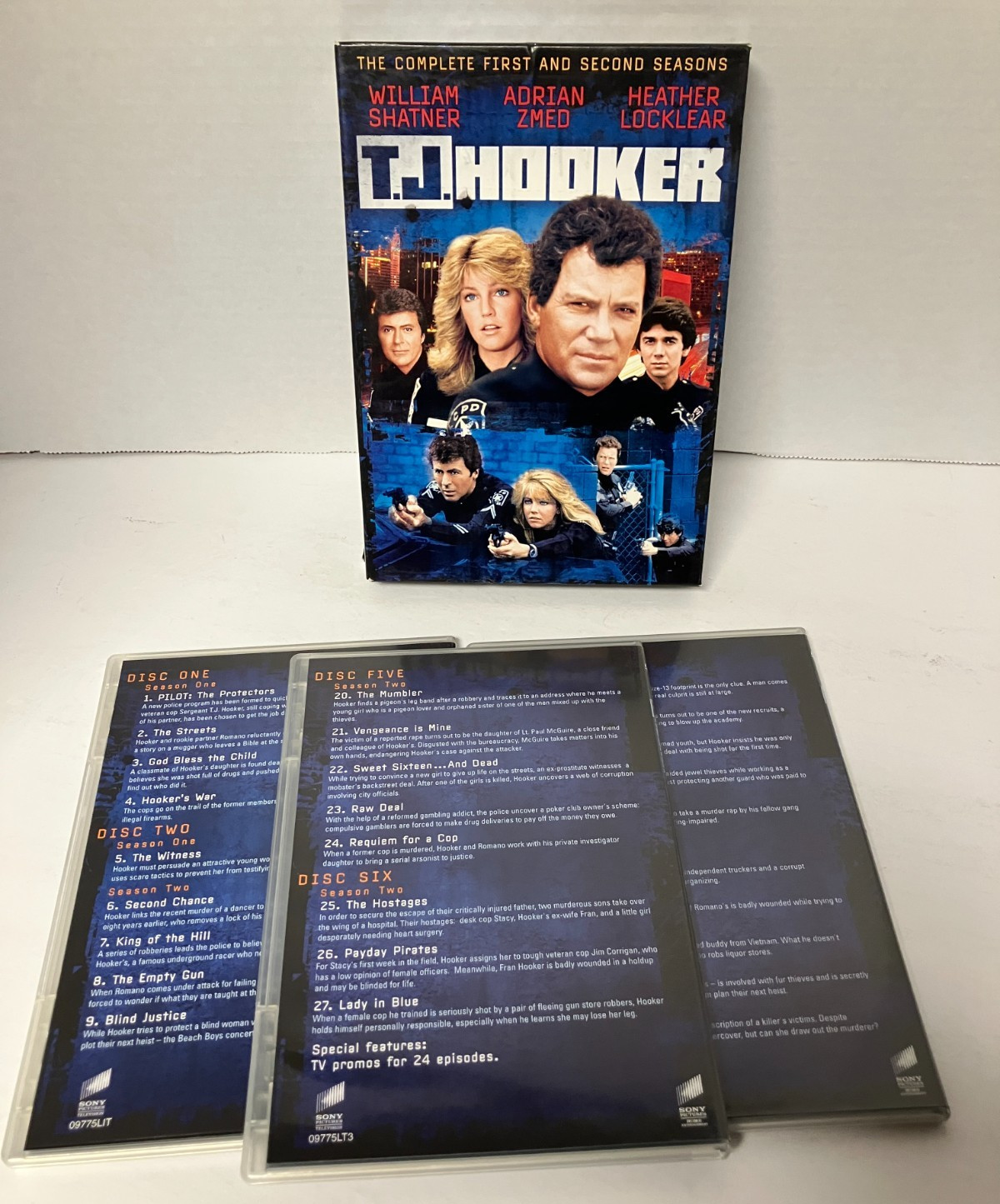 Lot of Police Cop Shows DVD sets: Brooklyn South, TJHooker, Adam 12, The Commish