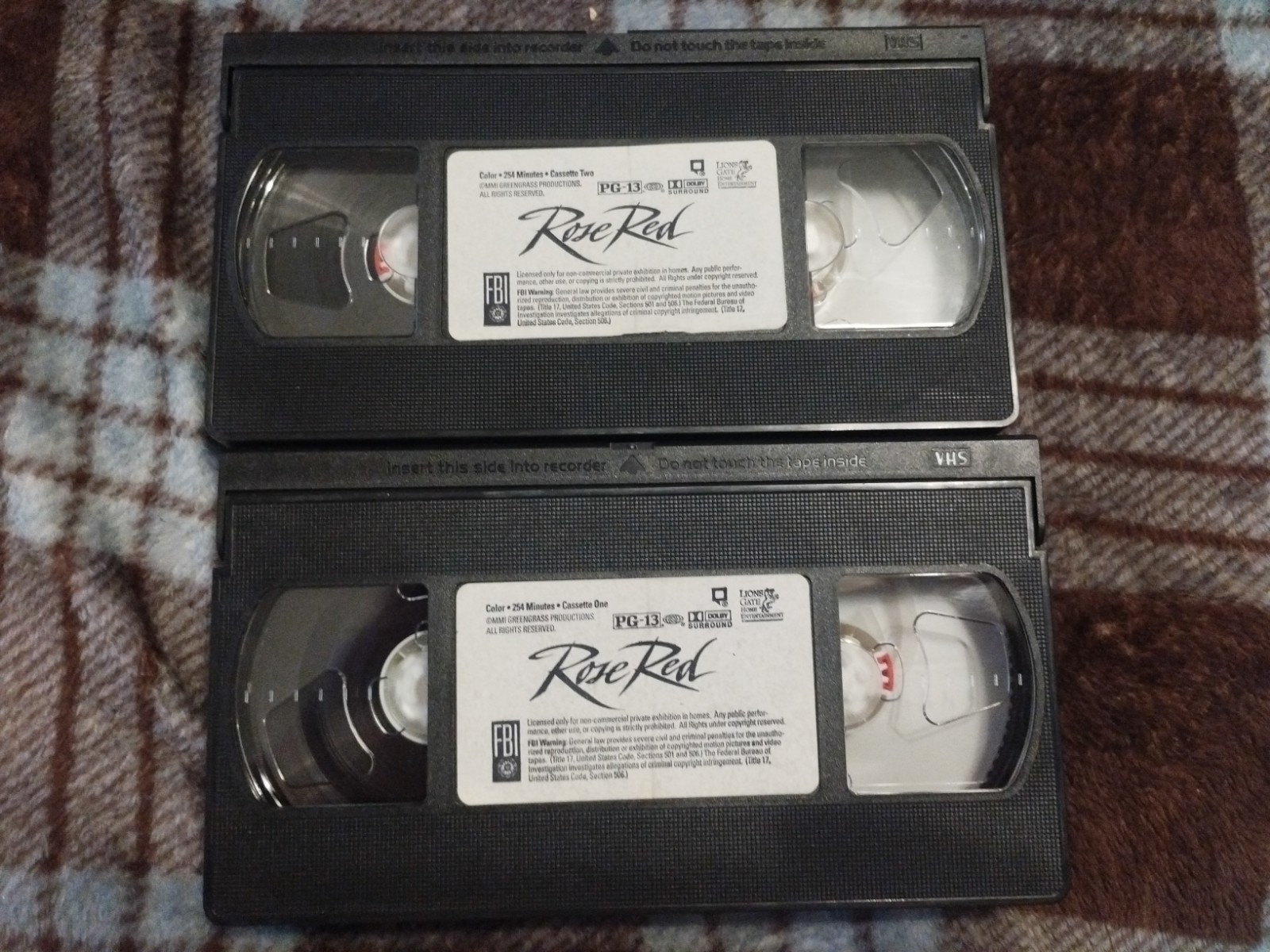 2 VHS Tape Rose Red Stephen King 2002 Horror Movie Craig R Baxley Video Tape