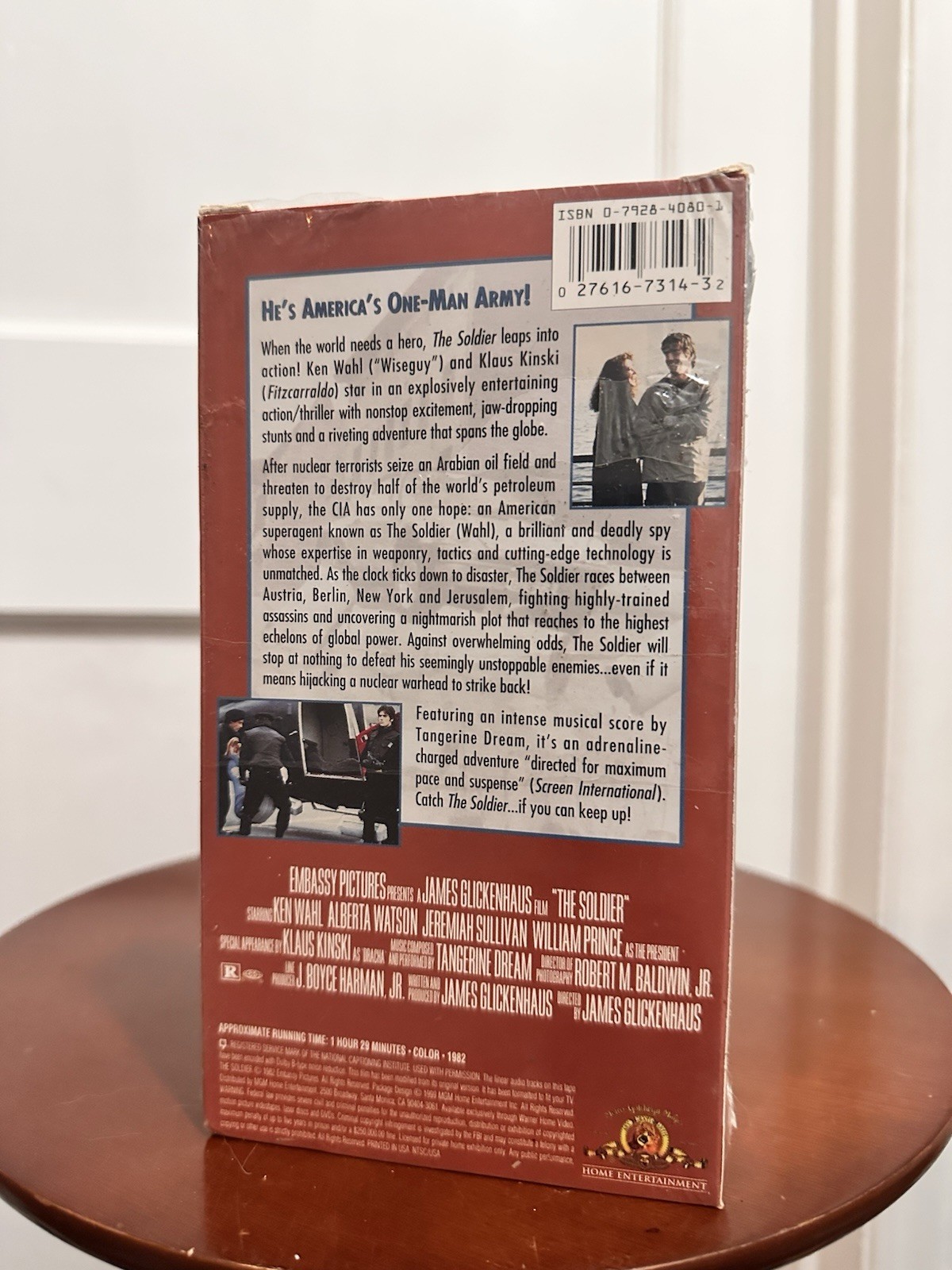 The Soldier VHS SEALED WATERMARKS James Glickenhaus Ken Wahl