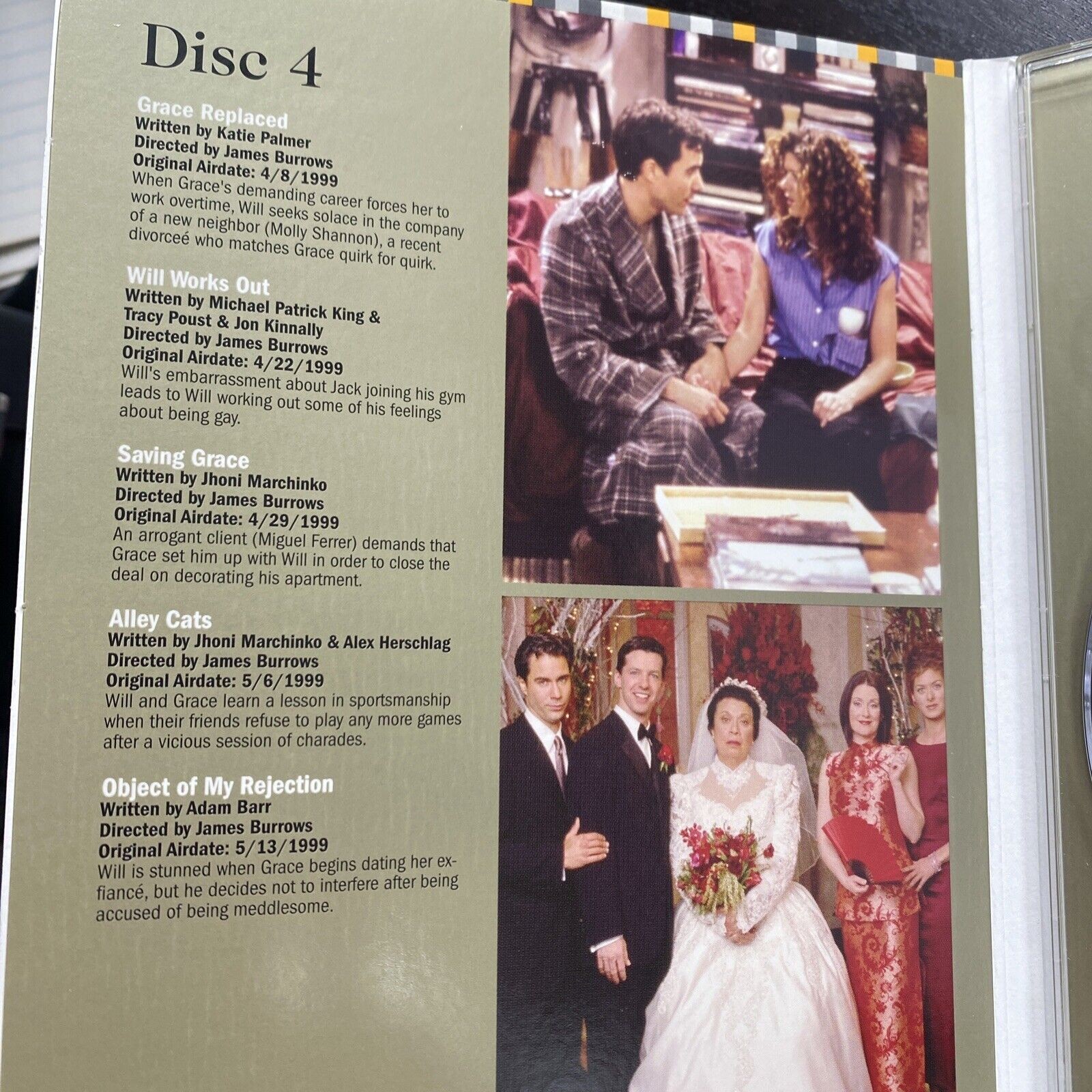 Will & Grace Lot Of Season 1 & 2 DVDs