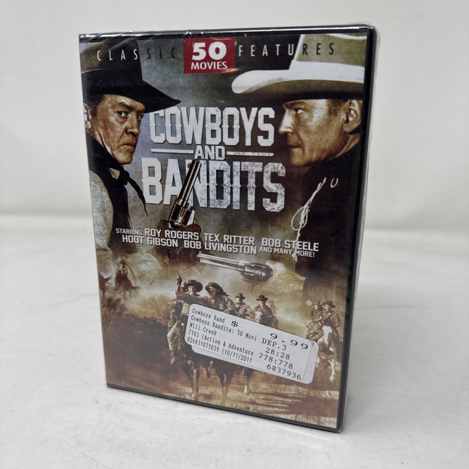 Cowboys and Bandits 50 Western Movies Classic SEALED 12 Disc DVD Set Roy Rogers