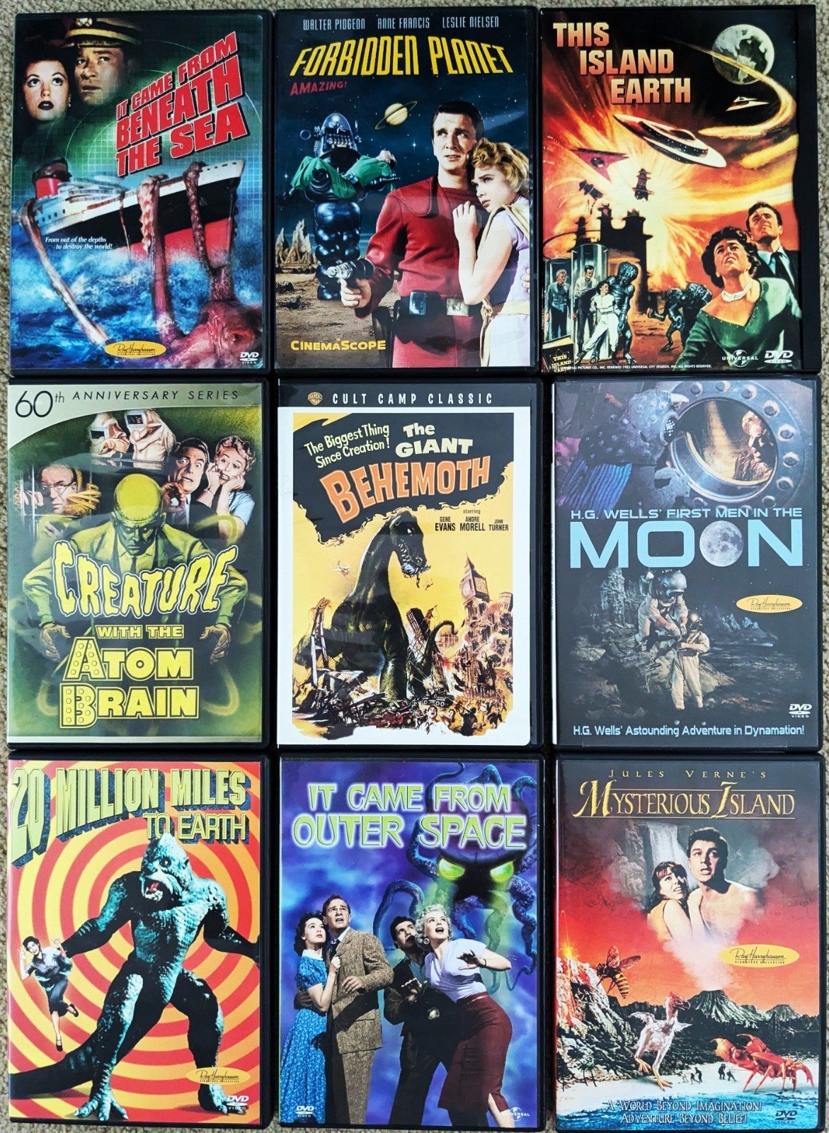 Classic Sci-Fi 9 Movie Collection, DVDs – Excellent condition!