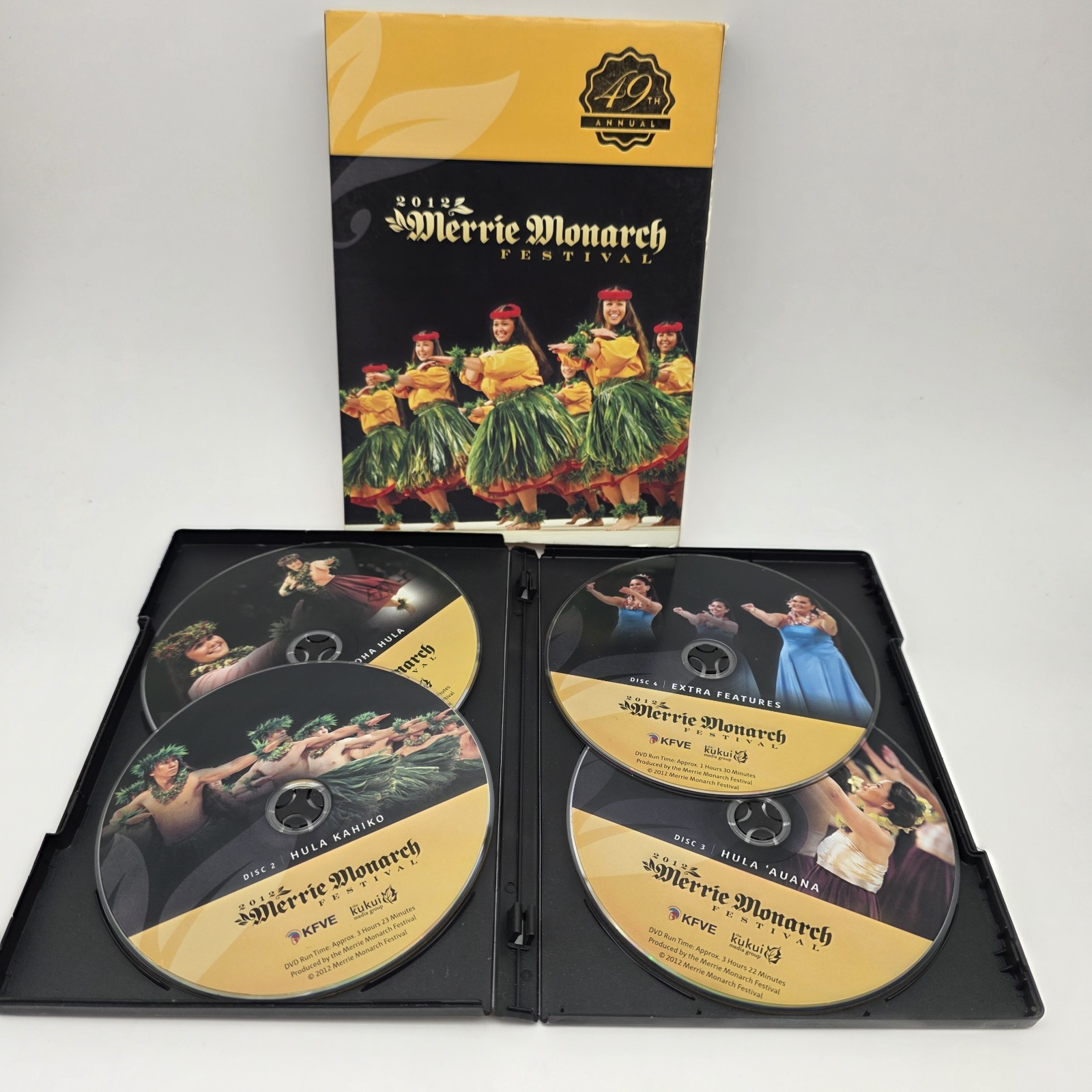 49th Annual Merrie Monarch Festival 2012 (4-disc DVD set) 11 Hours Hawaii