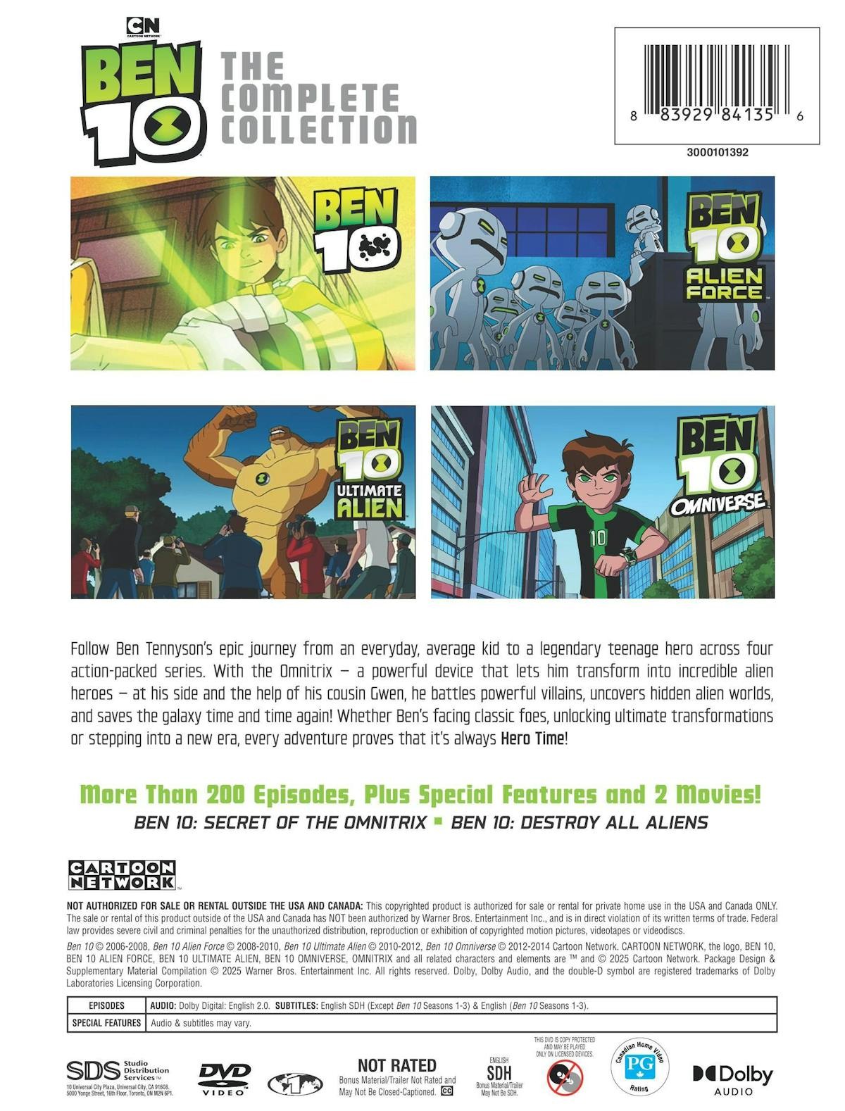 Ben 10 Classic The Complete Collection DVD NEW