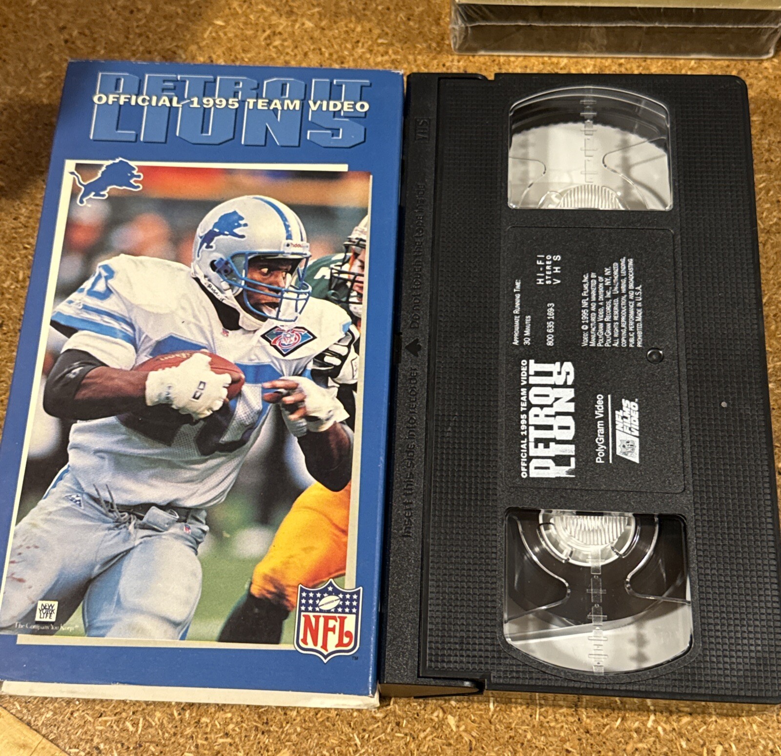 Detroit Lions 1995 Official Team Video ~ NFL Films VHS Tested
