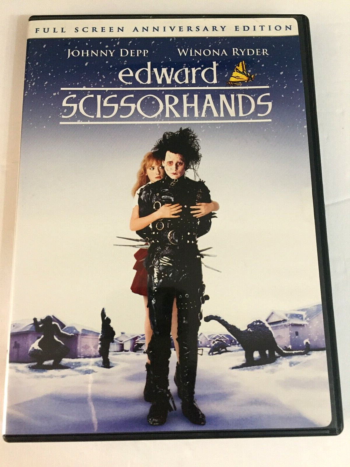 Edward Scissorhands Johnny Depp DVD Full Screen Ships Same Day With Tracking