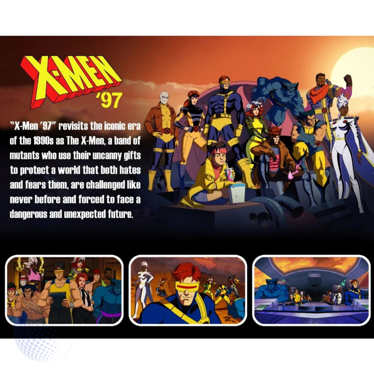 X-Men 97 Complete Season 1 2024 Custom DVD/BluRay All Region 2-Disc Set