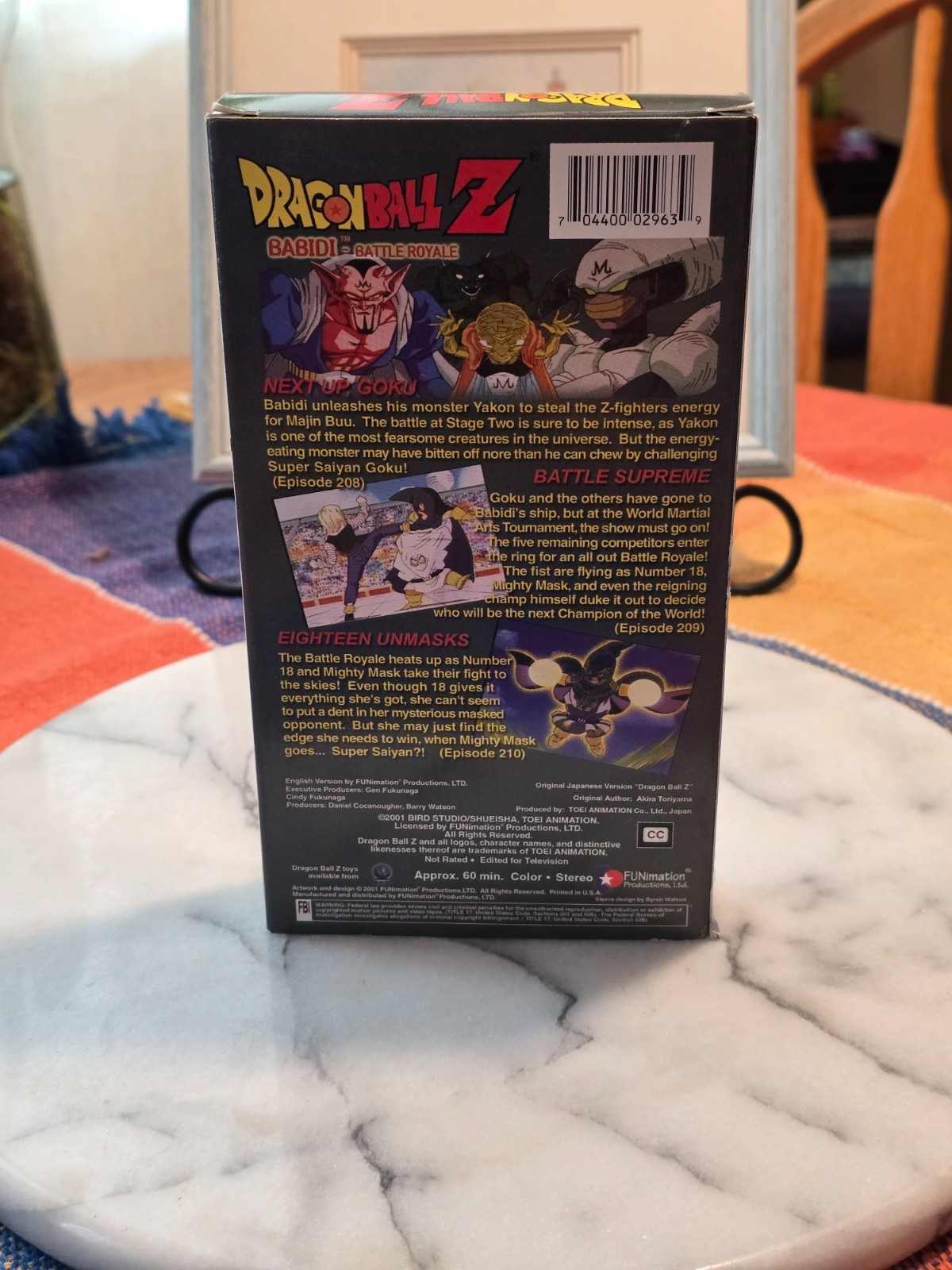 Dragon Ball Z: Babidi – Battle Royale VHS (2001, Uncut) FUNimation Anime DBZ Tap