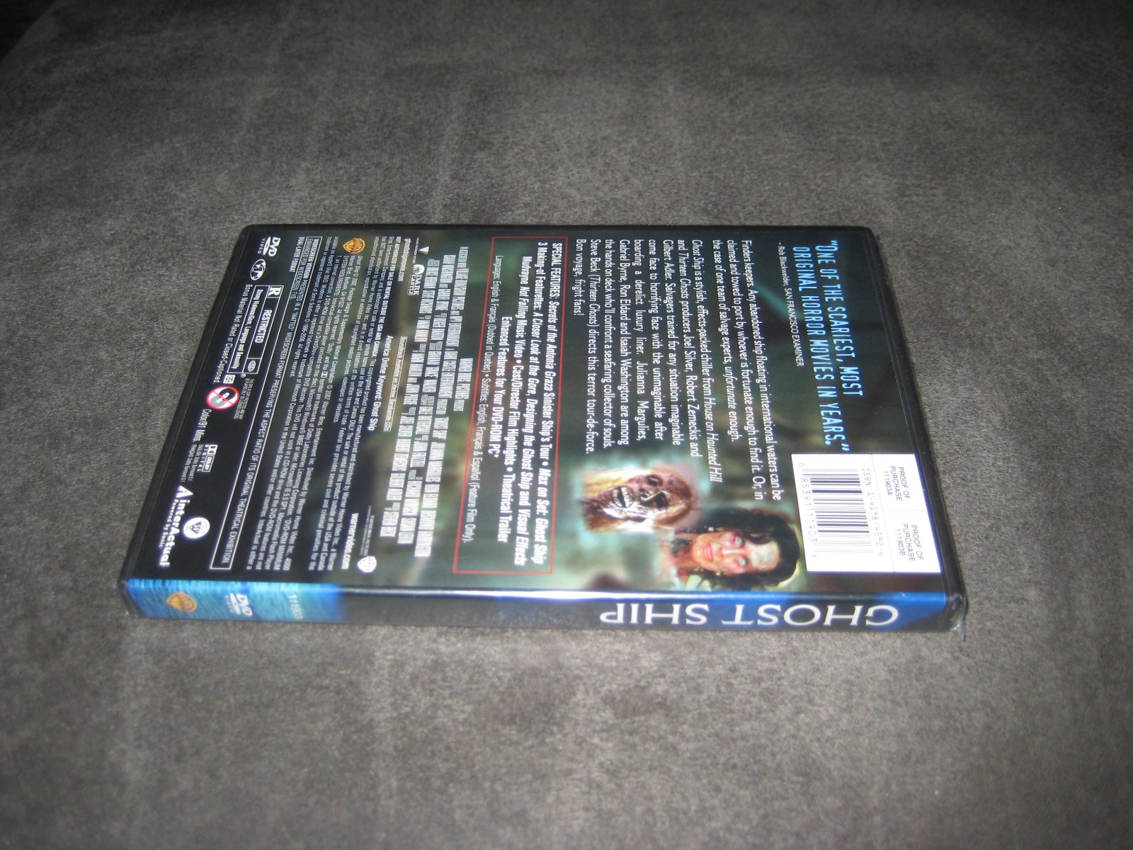 GHOST SHIP (DVD 2010) BRAND NEW – RATED R – WIDESCREEN – HORROR – THRILLER