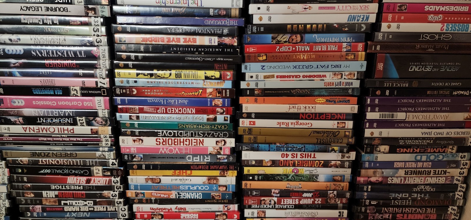100 (+5 Free) Wholesale lot DVD Movies TV Shows assorted bulk Free Shipping DVDs