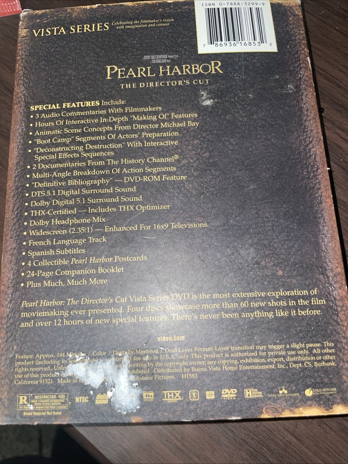 Pearl Harbor (DVD, 2002, 4-Disc Set, Vista Series Directors Cut)