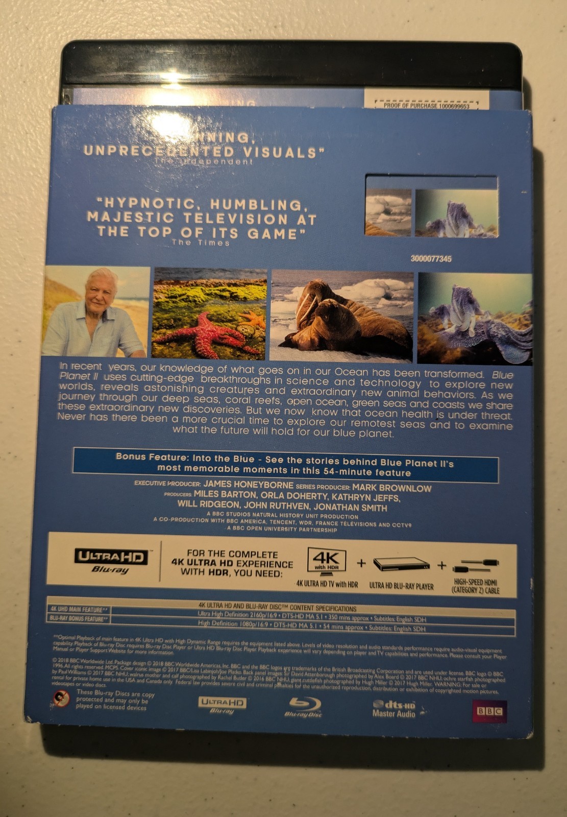 David Attenborough Documentaries Set of 5 4K Ultra HD Blu-ray