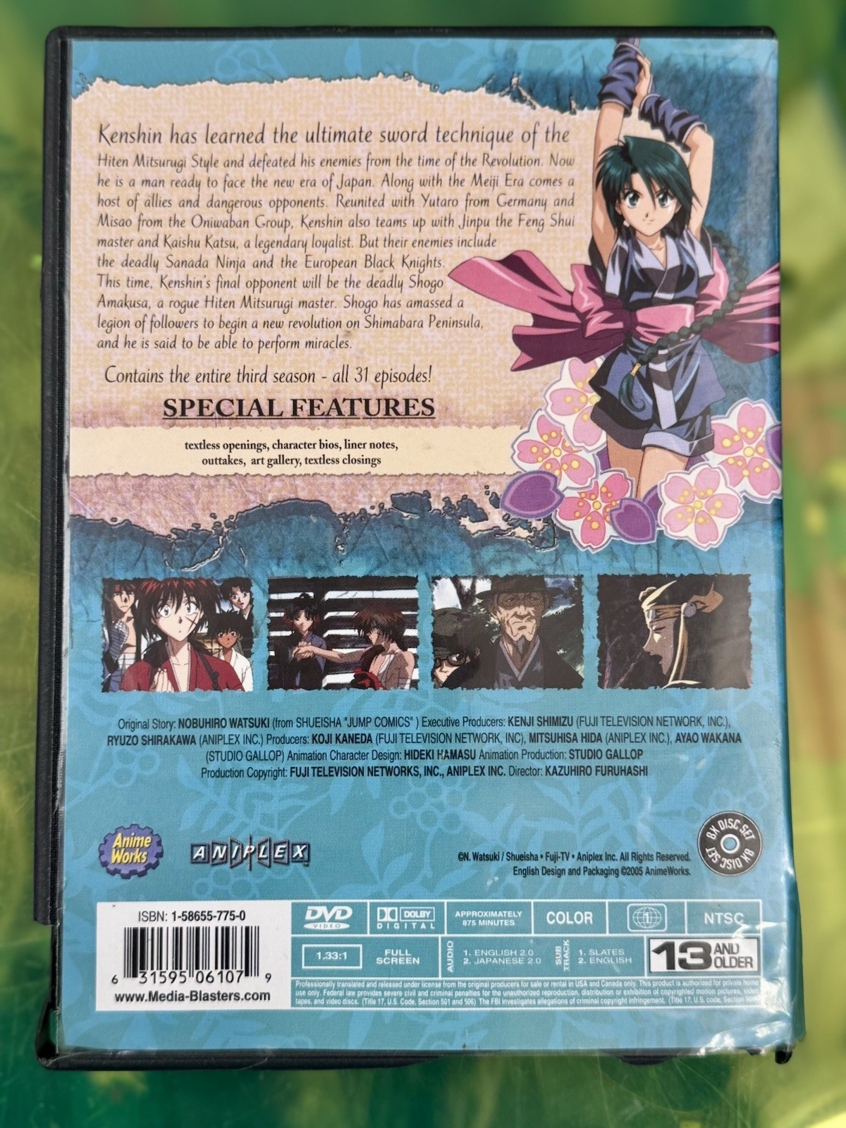 2005 RUROUNI KENSHIN Complete Anime DVD TV Series Collection Box Set Japan RARE