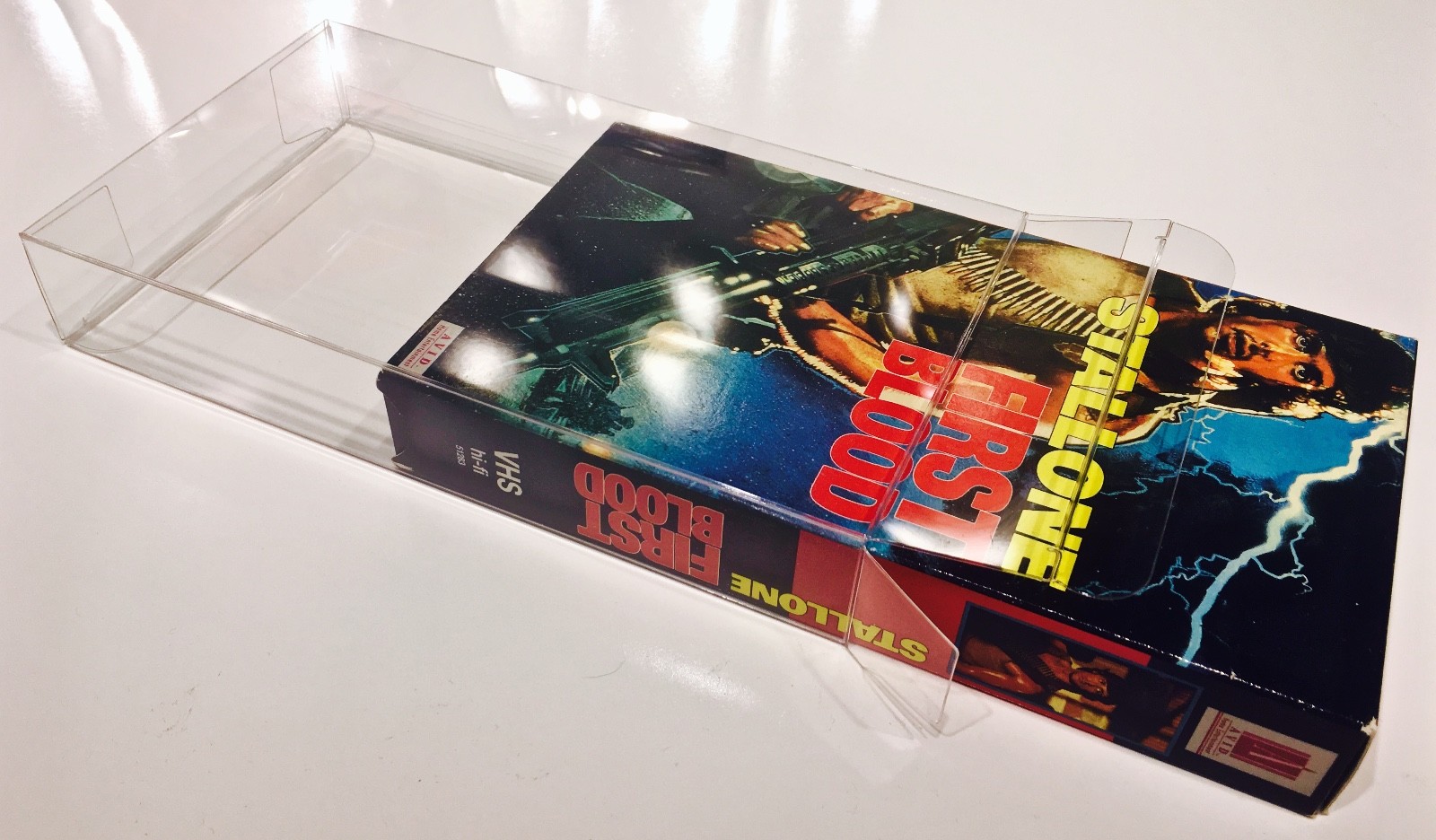 200 VHS Box Protectors Crystal Clear Acid Free Cases For Standard VHS Tapes