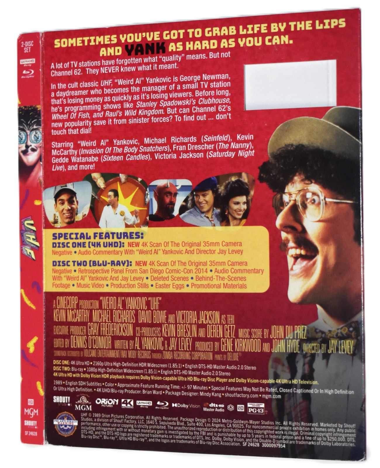 UHD SLIPCOVER – Fits: UHF Shout Factory US 4K UltraHD Blu-ray – COVER ONLY