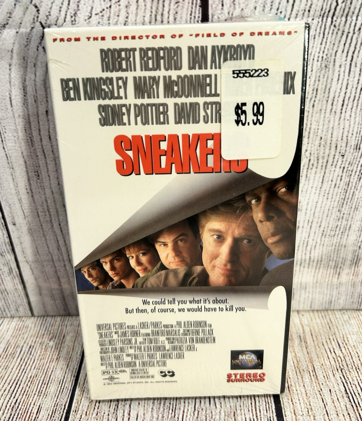 Sneakers VHS 1993 Sealed Brand New Robert Redford Dan Aykroyd Universal