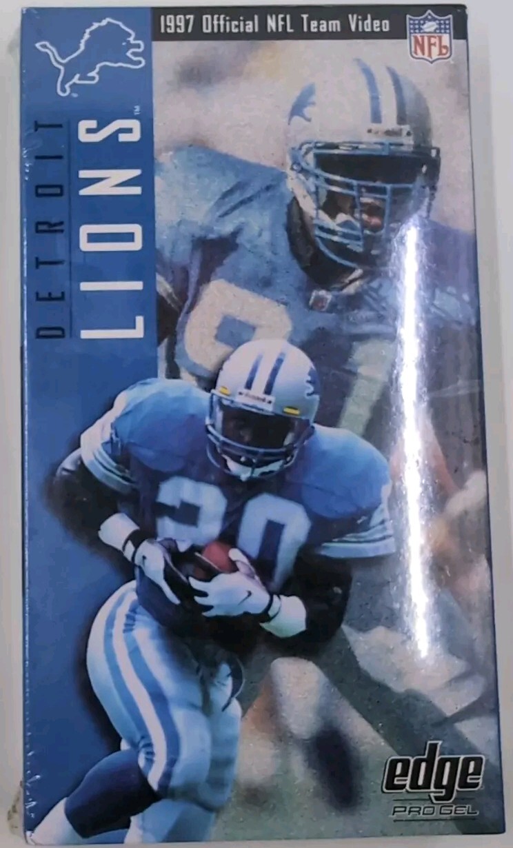 Detroit Lions 1997 VHS Sealed Official NFL Team Video Barry Sanders Bobby Ross