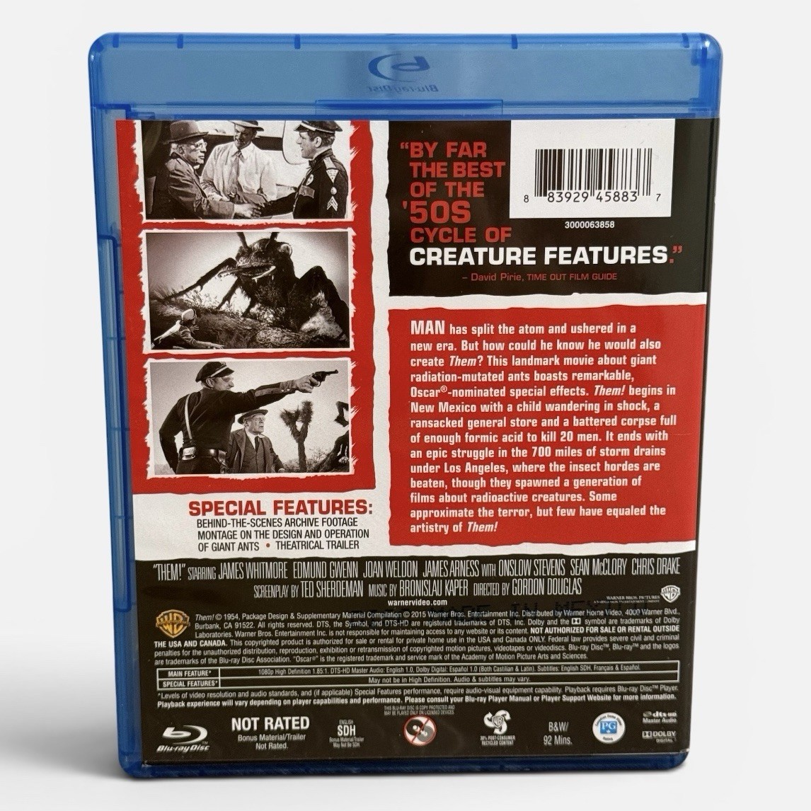 Them! Blu-ray 1954 Giant Ants Sci-Fi Horror Classic Warner Bros Creature Feature