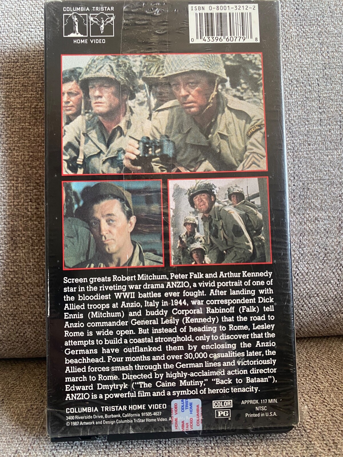 ANZIO VHS Starring Robert Mitchum – Peter Falk – Arthur Kennedy WWII