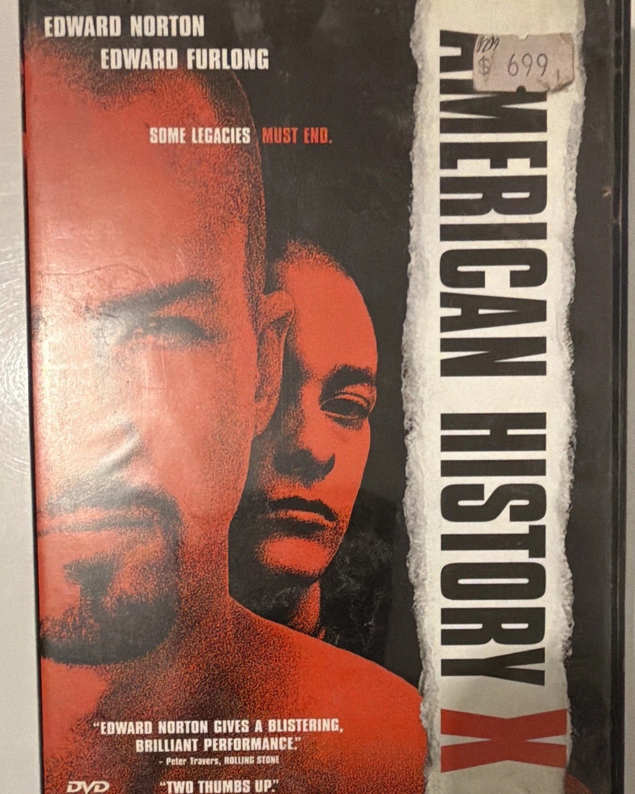 American History X (DVD) 1998 R Drama Tony Kaye Edward Norton