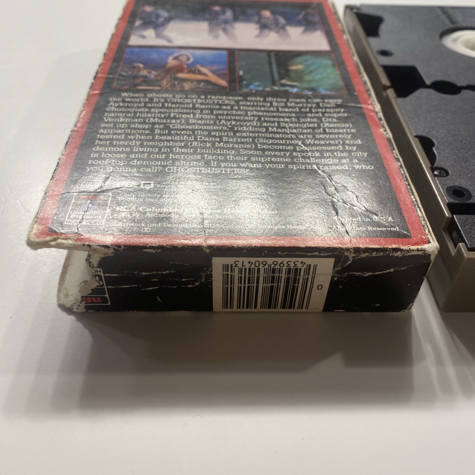 Ghostbusters (VHS, 1985) 1st Edition RCA Red Border Heavy Box Wear