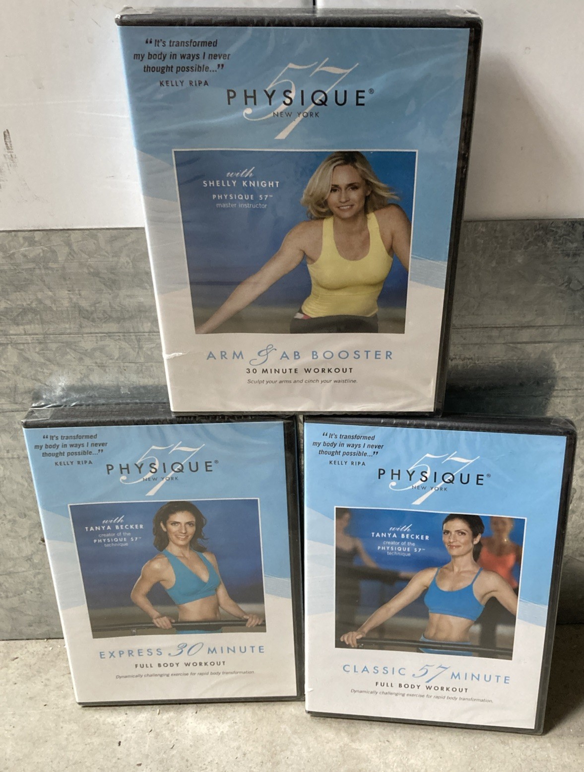Physique 57 New York (3 DVD Lot) Full Body Classic Express Arm Ab Booster