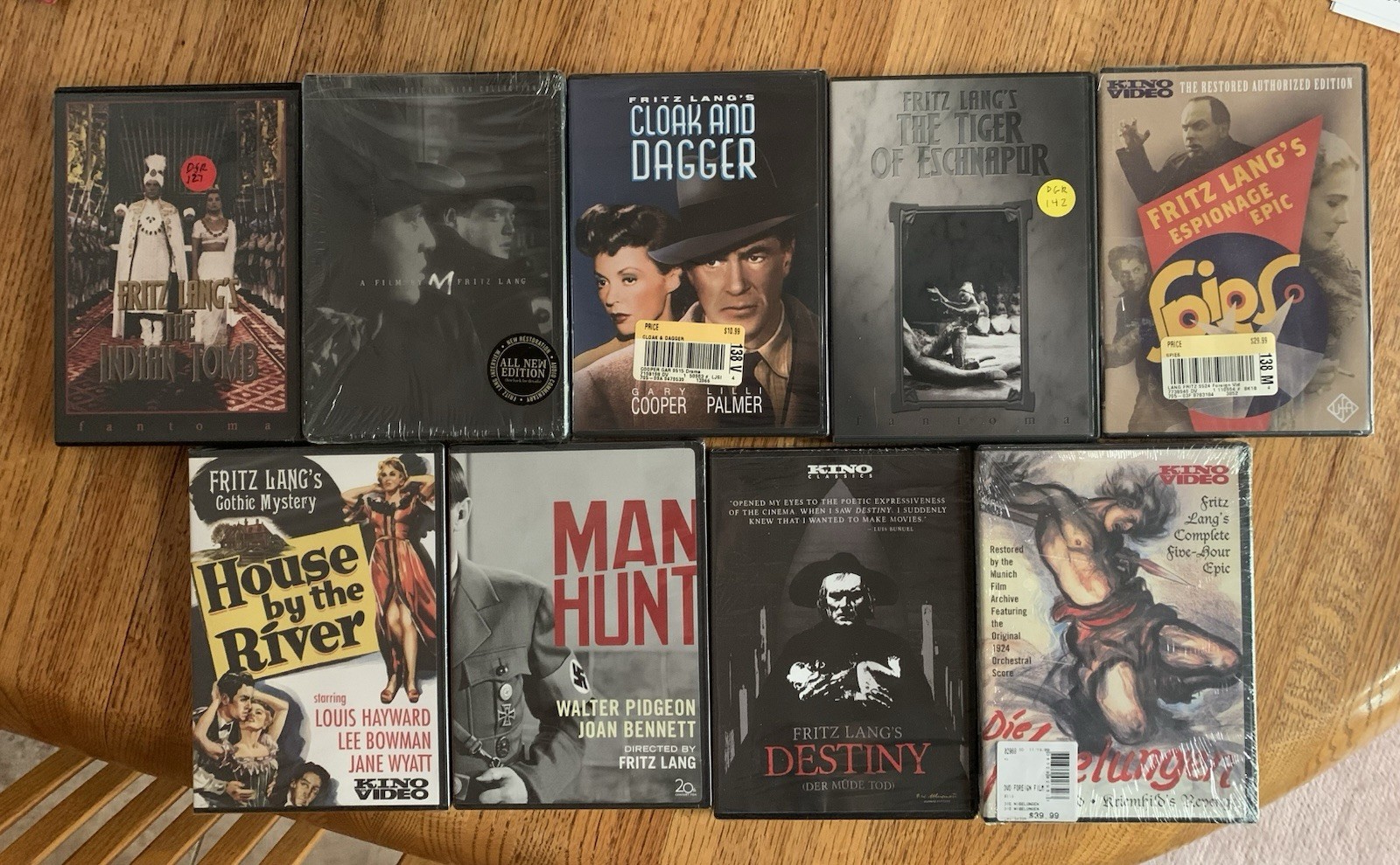 Fritz Lang Movie Collection (9 Movies- 7 Sealed) RARE OOP Grouping 🔥🔥🔥
