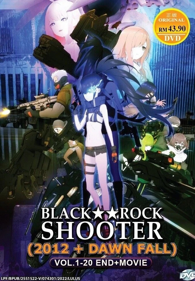 Anime DVD Black Rock Shooter (2012+Dawn Fall) Eps 1-20 End + Movie FREE SHIPPING