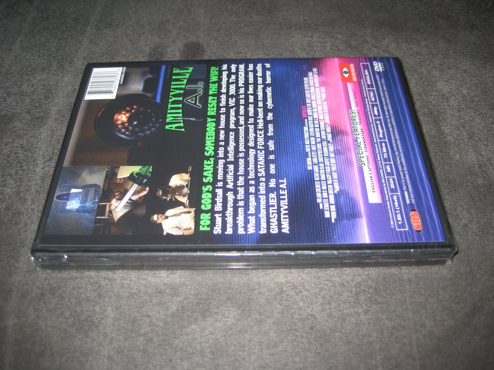 AMITYVILLE A.I. (DVD 2025) BRAND NEW – NOT RATED – WIDESCREEN – HORROR – SCI-FI