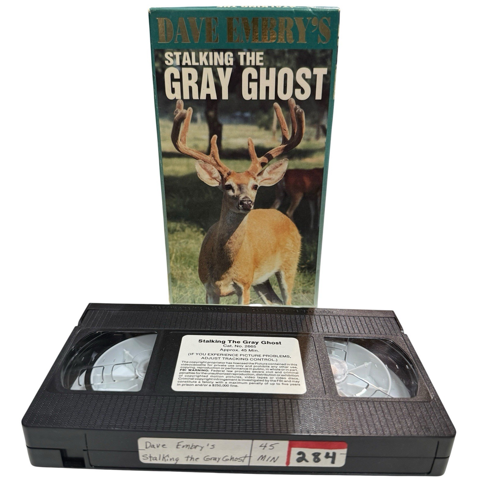VHS Stalking the Gray Ghost Dave Embry Hunting Video 45 Minutes Vintage Rare OOP