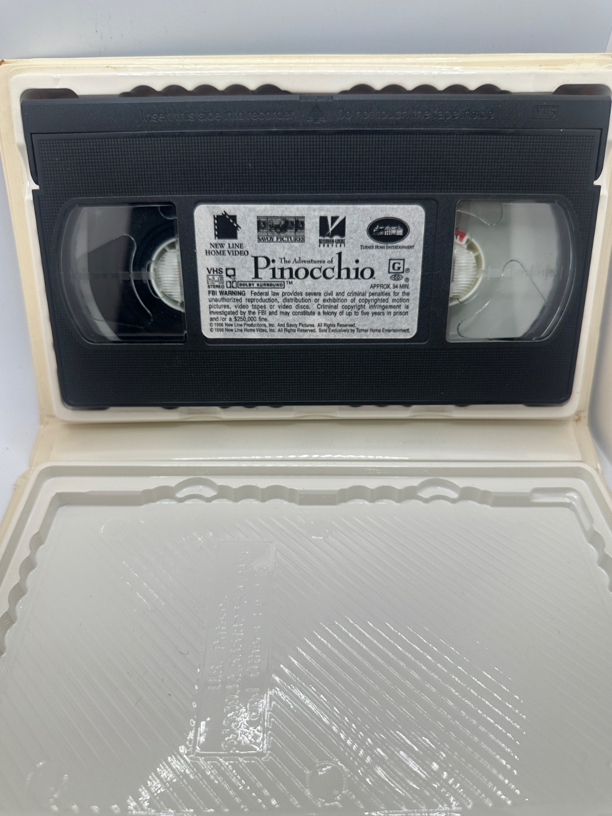 The Adventures of Pinocchio 1996 VHS Clamshell Limited Edition Art