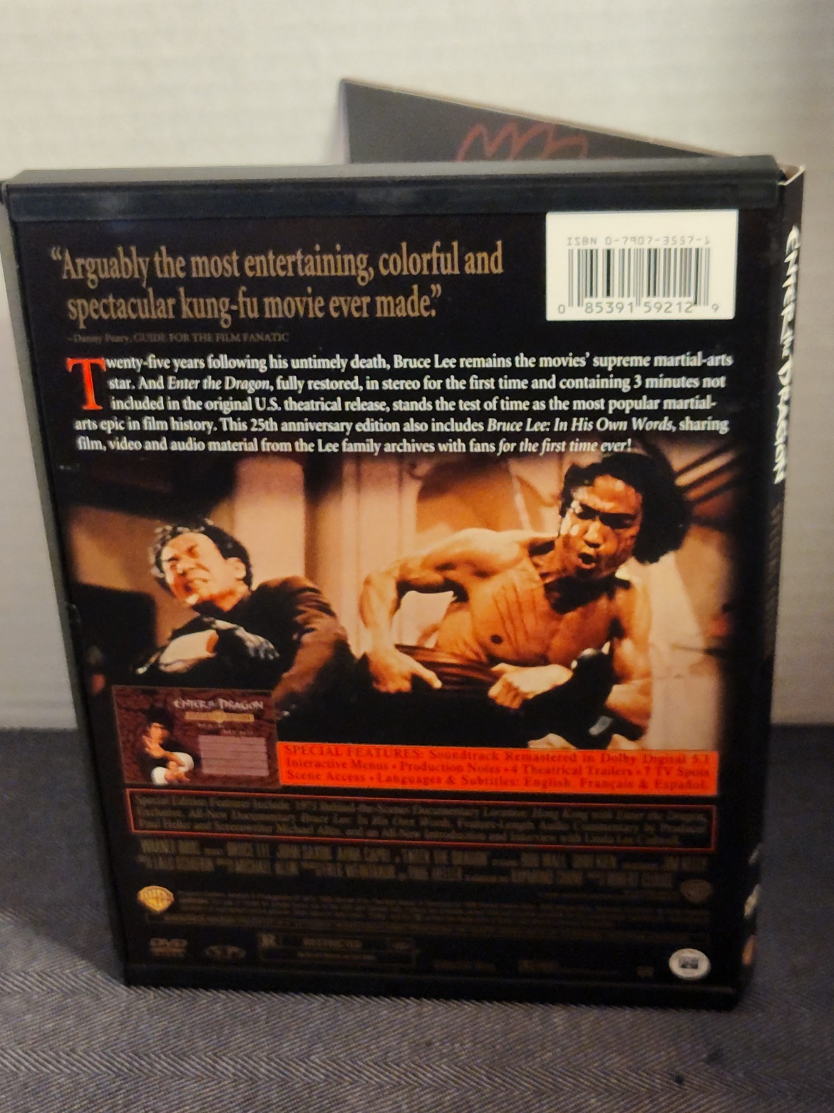 Enter The Dragon (DVD, 1998, 25th Anniversary Special Edition) Bruce Lee