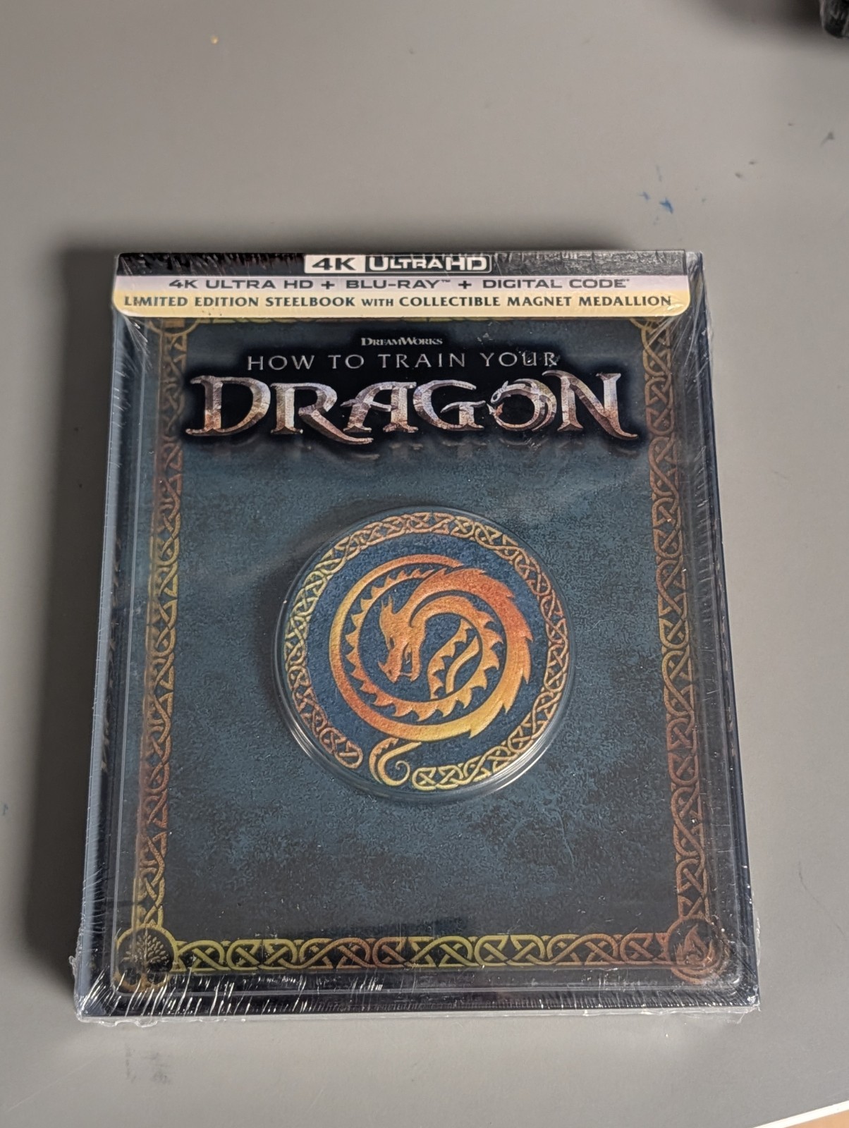 BRAND NEW *HOW TO TRAIN YOUR DRAGON* LIMITED W/MAGNET 4K UHD BLU-RAY STEELBOOK