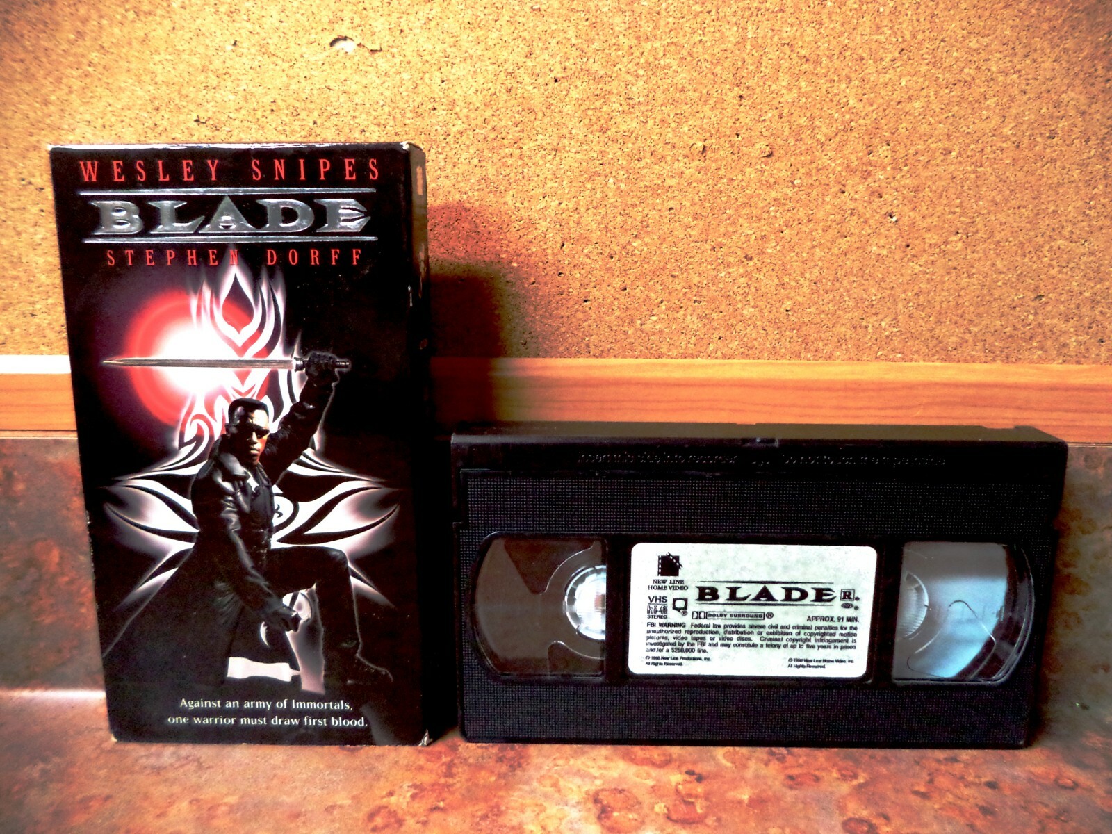 BLADE (VHS 1998) Wesley Snipes Stephen Dorff, Kris Kristofferson, N’Bushe Wright