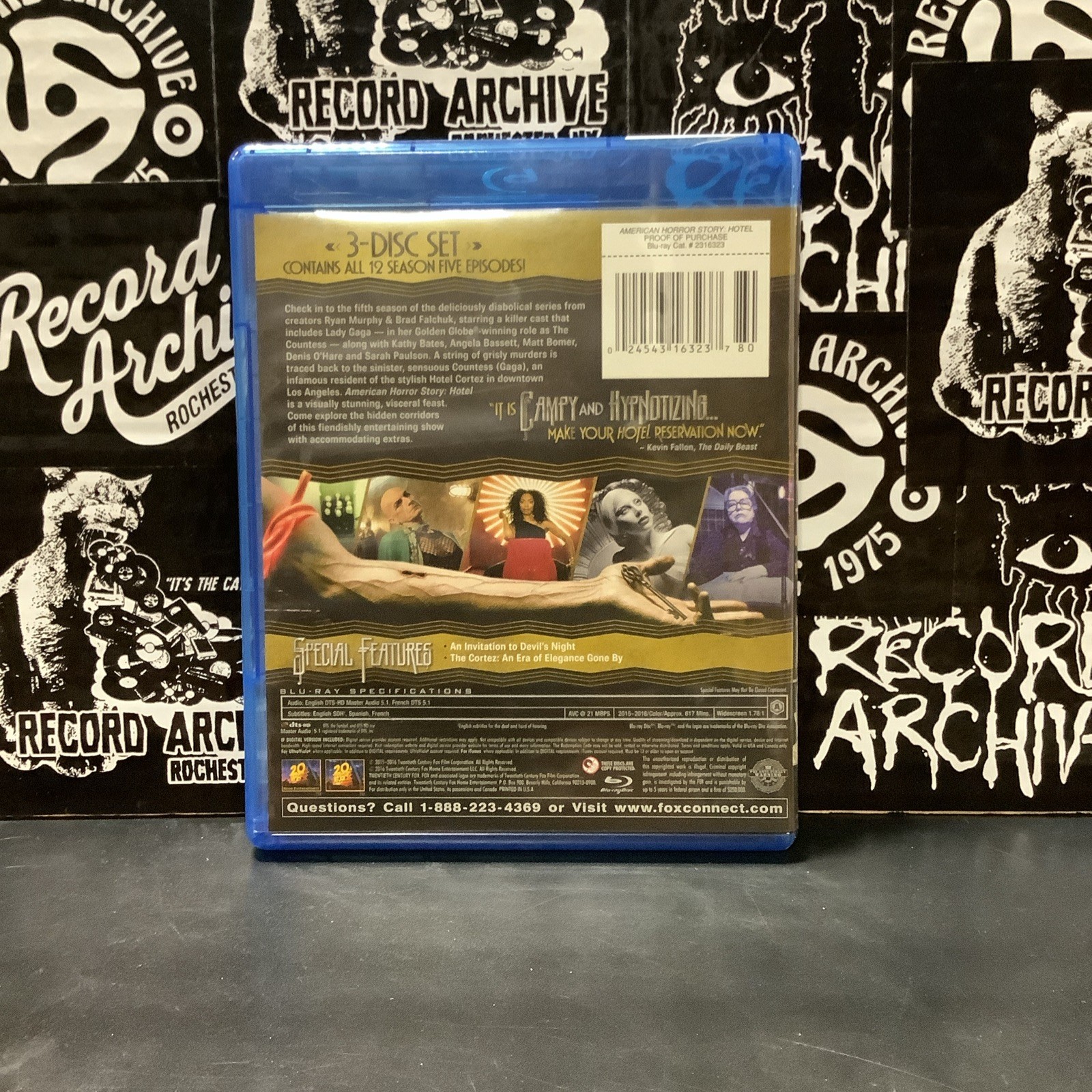 American Horror Story Hotel Fifth Season 5 Blu-Ray Slipcover