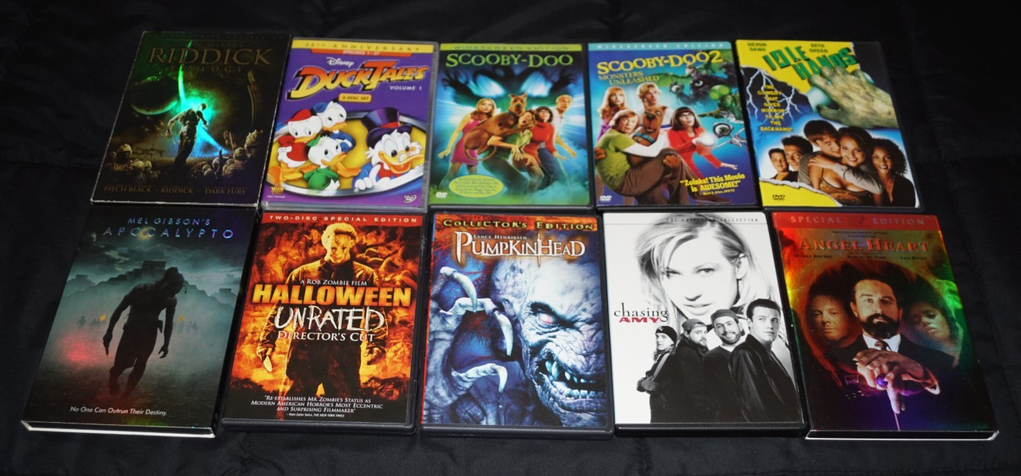DVD Lot 11 Movies/1 TV – Sci Fi Comedy Horror Drama Cartoon Disney Scooby Doo
