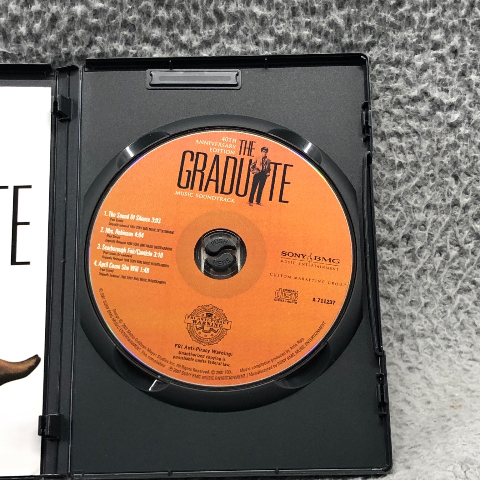 The Graduate DVD 2007 40th Anniversary Edition Dustin Hoffman Soundtrack