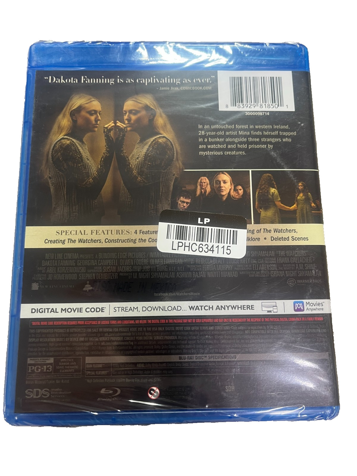 The Watchers (BluRay Only) No Digital Code No Slipcover