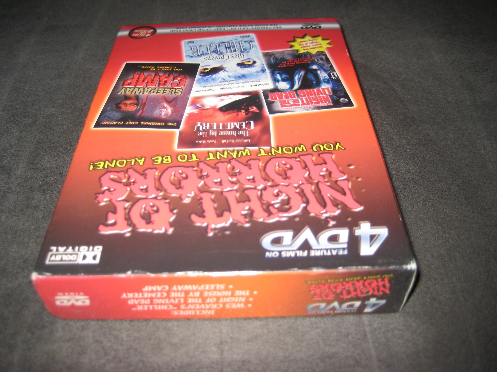 NIGHT OF HORROR 4 FILM COLLECTION (DVD 2003) BRAND NEW – RATED R – HORROR