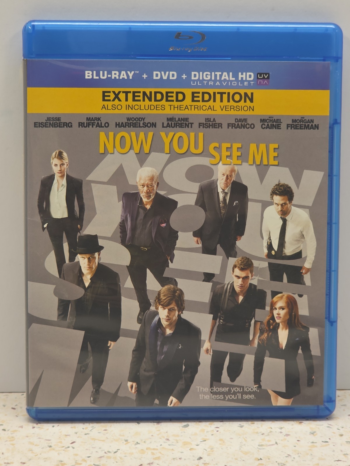 Now You See Me Extended Edition Blu-ray DVD Combo Jesse Eisenberg Ruffalo